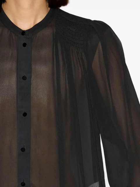 MARANT ÉTOILE Noeline shirt - Black - zdjęcie produktu nr 2