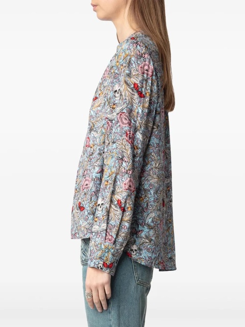 Zadig&Voltaire Tink floral-print blouse - Blue - zdjęcie produktu nr 2