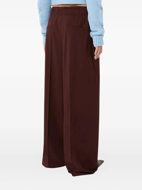 Sportmax double-belt wide-leg trousers - Red - zdjęcie produktu nr 1