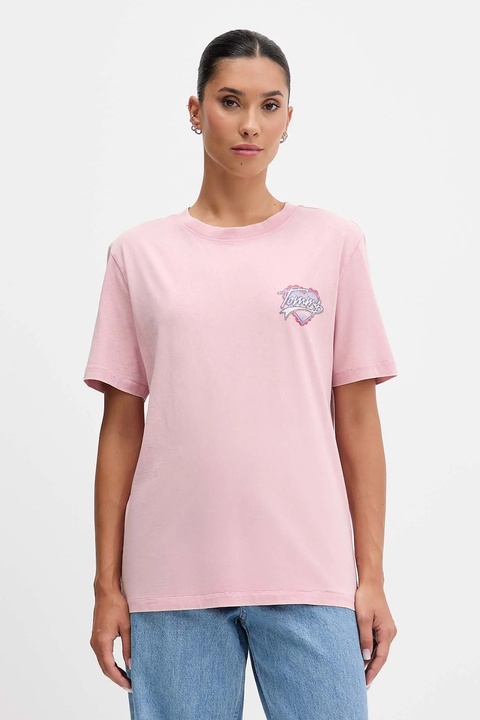 Tommy Jeans t-shirt bawełniany damski kolor różowy DW0DW21524 - zdjęcie produktu nr 2
