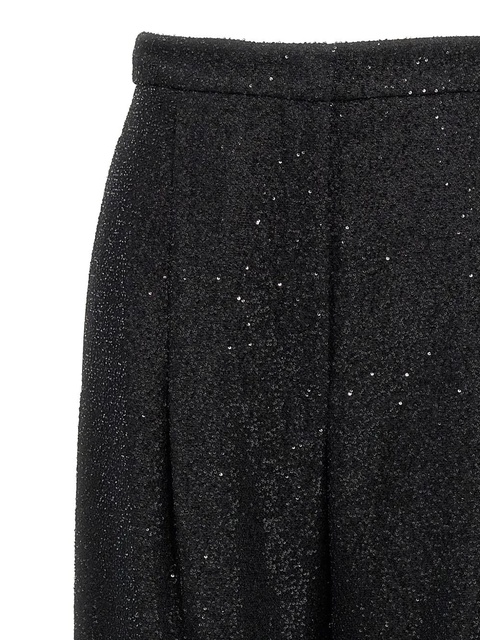 Max Mara sequin-appliqué trousers - Black - zdjęcie produktu nr 2