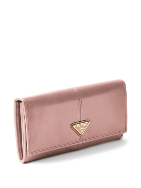 Prada large triangle-logo wallet - Pink - zdjęcie produktu nr 2