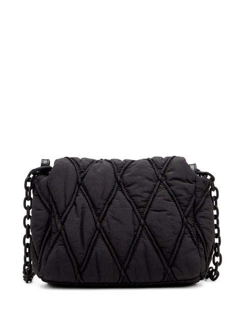 Diesel small Charm-D shoulder bag - Black - zdjęcie produktu nr 2