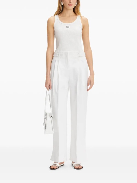 Tory Burch cotton twill trousers - White - zdjęcie produktu nr 2
