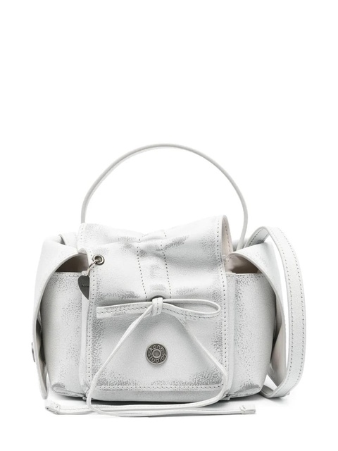 Acne Studios logo-pendant leather mini bag - Grey - zdjęcie produktu nr 1