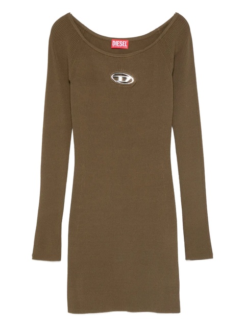 Diesel ribbed logo-detail dress - Green - zdjęcie produktu nr 1