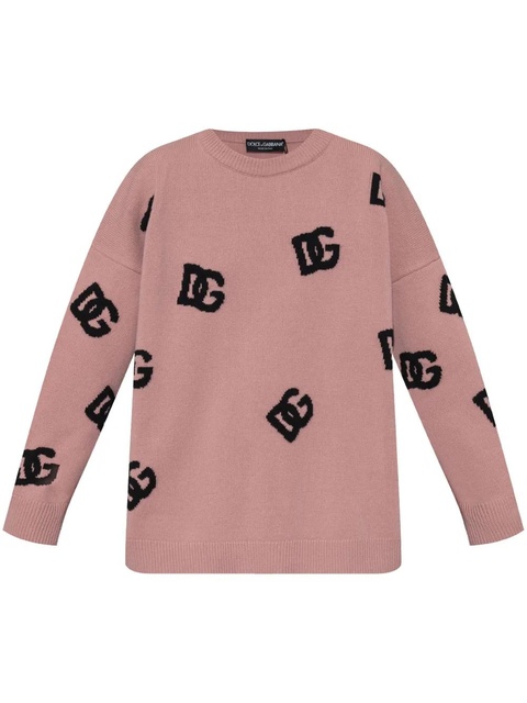Dolce & Gabbana DNA logo-intarsia sweater - Pink - zdjęcie produktu nr 1