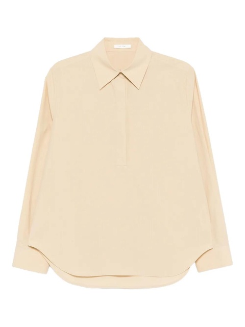 The Row Margan long-sleeve curved hem shirt - Neutrals - zdjęcie produktu nr 1