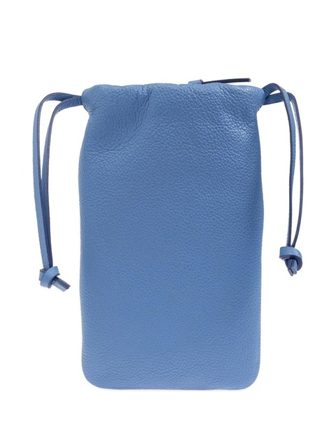 Marni drawstring leather crossbody bag - Blue - zdjęcie produktu nr 2