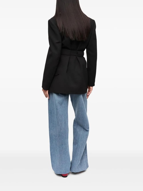 GANNI belted blazer - Black - zdjęcie produktu nr 2