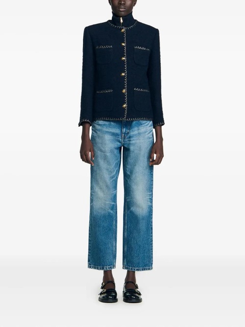 SANDRO tweed jacket - Blue - zdjęcie produktu nr 2