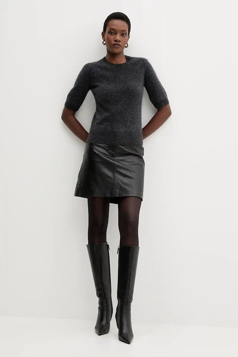 Marella sweter wełniany damski kolor szary lekki 2523366075200 - zdjęcie produktu nr 1
