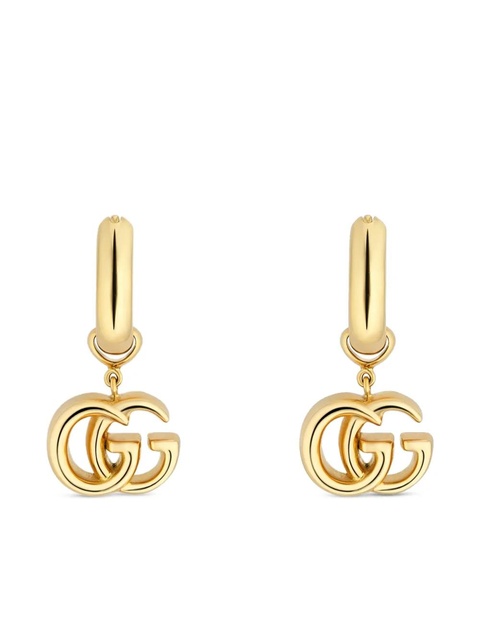 Gucci Interlocking-logo drop earrings - Gold - zdjęcie produktu nr 1