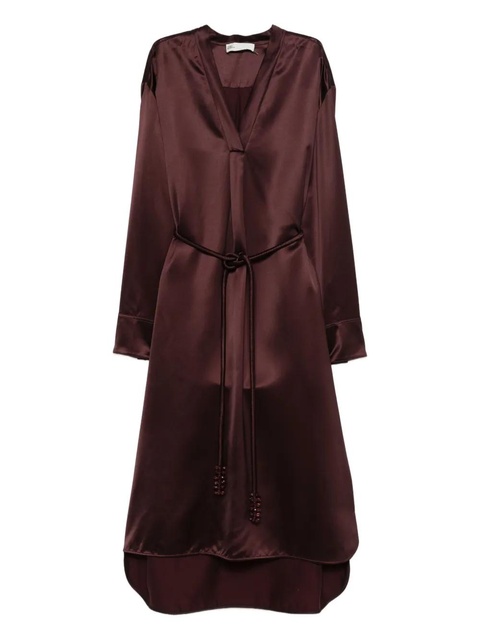 Tory Burch tie-waist dress - Red - zdjęcie produktu nr 1