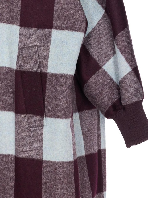 Essentiel Antwerp double-breasted check coat - Brown - zdjęcie produktu nr 2
