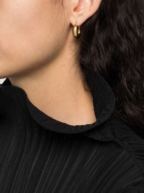 Jil Sander sculptural hoop earrings - Gold - zdjęcie produktu nr 2