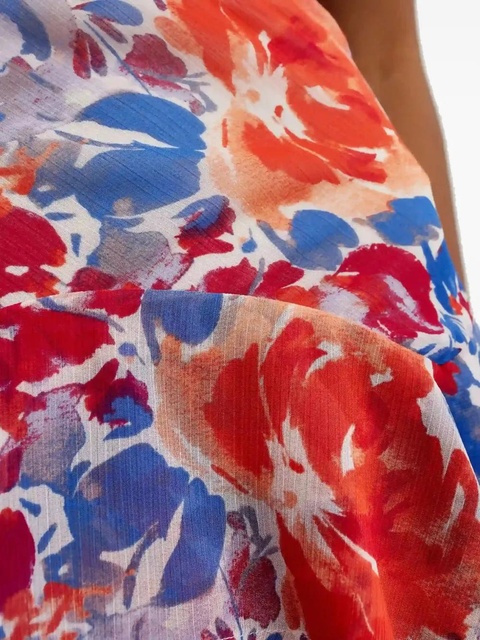 Lauren Ralph Lauren ruffled floral mini skirt - White - zdjęcie produktu nr 2