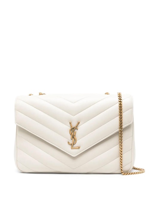 Saint Laurent large LouLou leather shoulder bag - Neutrals - zdjęcie produktu nr 1