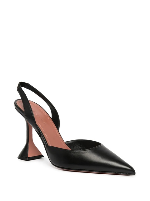 Amina Muaddi Holli 95mm slingback pumps - Black - zdjęcie produktu nr 2