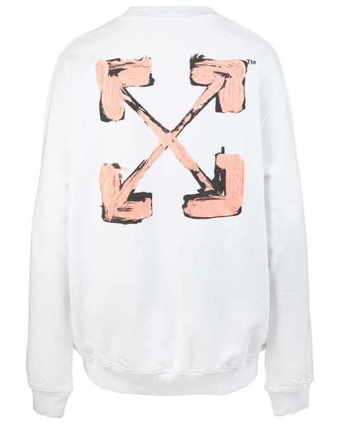 OFF-WHITE - Biała bluza z pastelowym logo na plecach - zdjęcie produktu nr 1