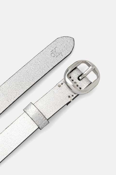Calvin Klein pasek skórzany damski kolor srebrny LV04F7058G - zdjęcie produktu nr 2
