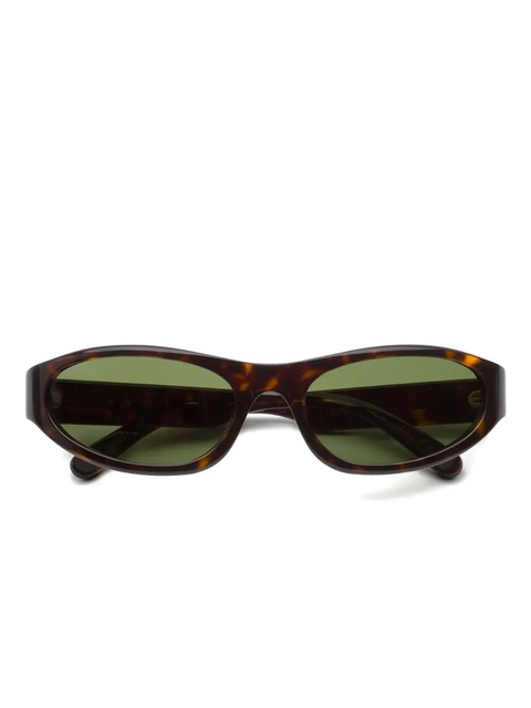 Marni Eyewear Yozamei oval-frame sunglasses - Brown - zdjęcie produktu nr 1
