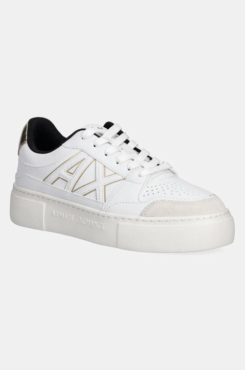 Armani Exchange sneakersy damskie kolor biały XDX147 XV830 T782 - zdjęcie produktu nr 1