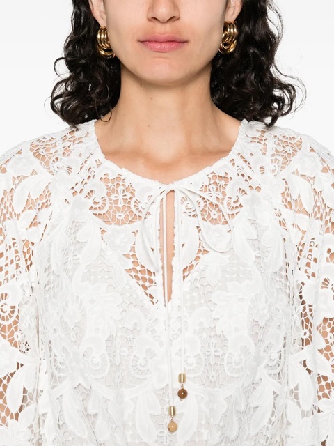 ZIMMERMANN Coco Lace midi dress - White - zdjęcie produktu nr 2