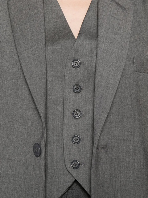 The Frankie Shop Gelso waistcoat - Grey - zdjęcie produktu nr 2