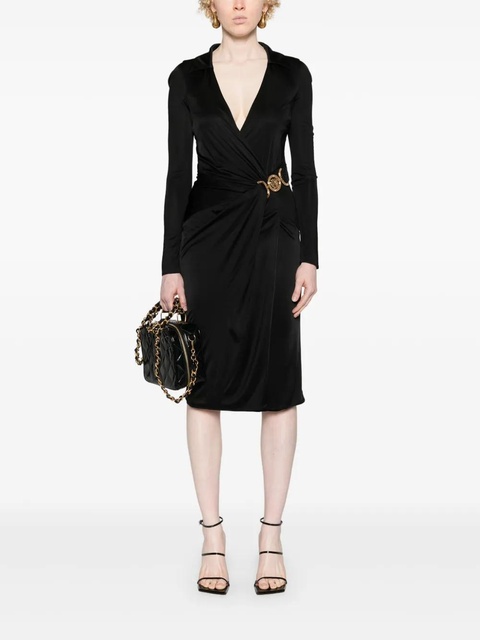 Versace Medusa-plaque jersey midi dress - Black - zdjęcie produktu nr 2