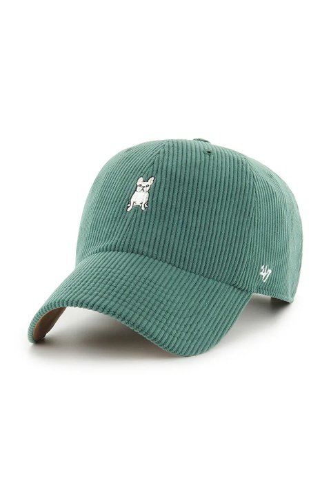 47 brand czapka sztruksowa Dog Cord Base Runner kolor zielony XXD-THCBR16EWS-DG - zdjęcie produktu nr 1