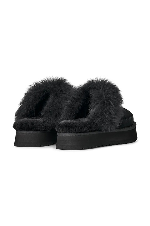 UGG kapcie zamszowe Disquette Chalet kolor czarny 1173930.BLK - zdjęcie produktu nr 1