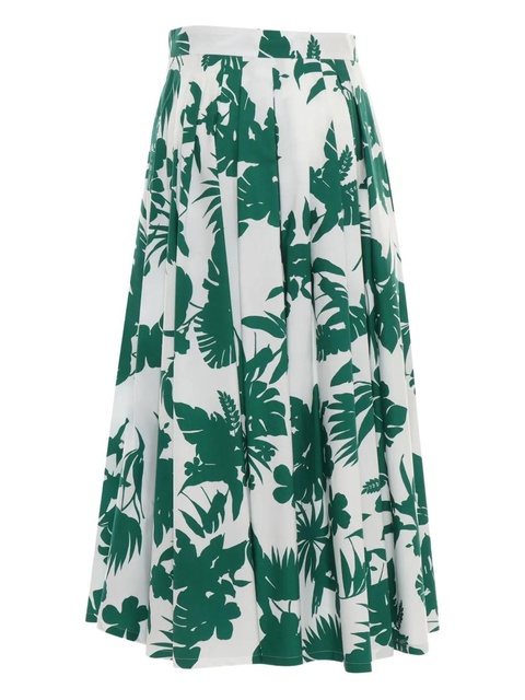 Max Mara floral-print midi skirt - Green - zdjęcie produktu nr 1