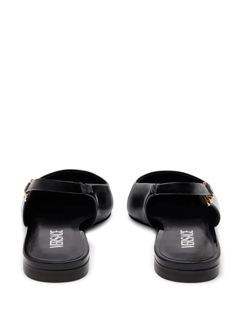 Versace Medusa-plaque slingback ballerina shoes - Black - zdjęcie produktu nr 2