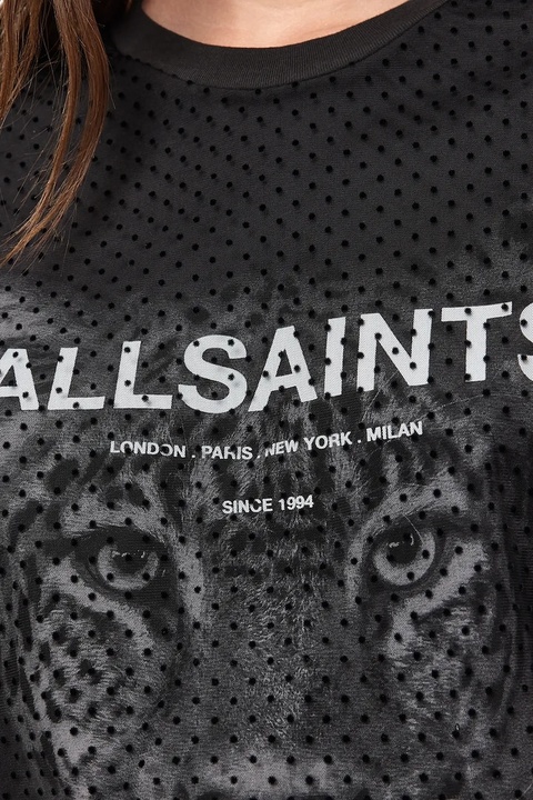 AllSaints t-shirt ROAR damski kolor czarny W075JD - zdjęcie produktu nr 2
