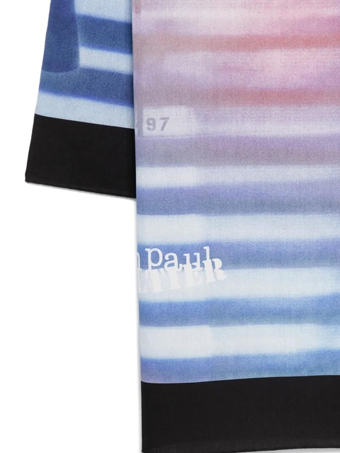 Jean Paul Gaultier striped silk scarf - Blue - zdjęcie produktu nr 1