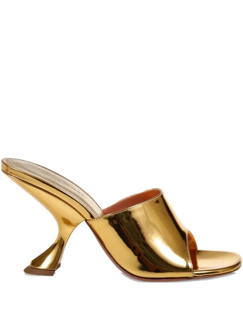 Amina Muaddi 90mm Taylor sculpted-heel sandals - Gold - zdjęcie produktu nr 1