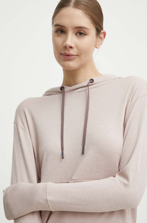Helly Hansen bluza sportowa Lifa Tech damska kolor różowy z kapturem gładka - zdjęcie produktu nr 1