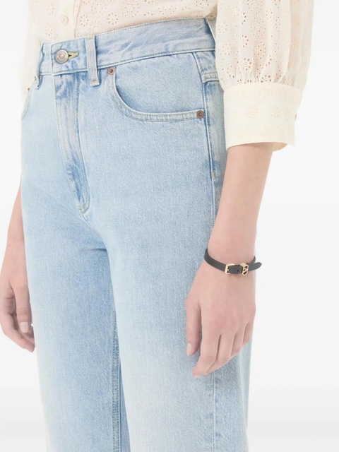 Valentino Garavani buckle-embellished leather bracelet - Black - zdjęcie produktu nr 2