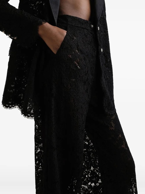 Dolce & Gabbana DNA lace-detailing trousers - Black - zdjęcie produktu nr 1