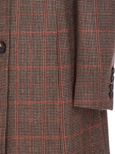 Chloé Prince of Wales-check wool coat - Brown - zdjęcie produktu nr 2