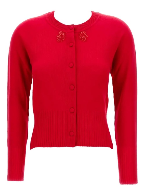 Simone Rocha embellished cardigan - Red - zdjęcie produktu nr 1