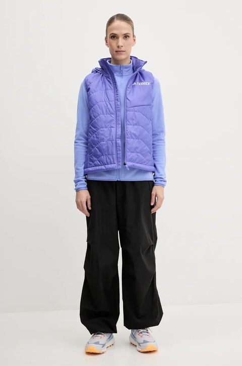 The North Face bluza sportowa 100 Glacier kolor niebieski gładka NF0A855O0YI1 - zdjęcie produktu nr 1