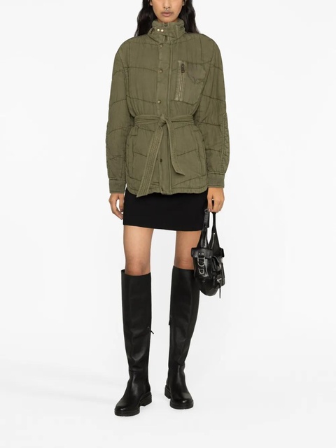 Zadig&Voltaire Kalice belted quilted jacket - Green - zdjęcie produktu nr 1