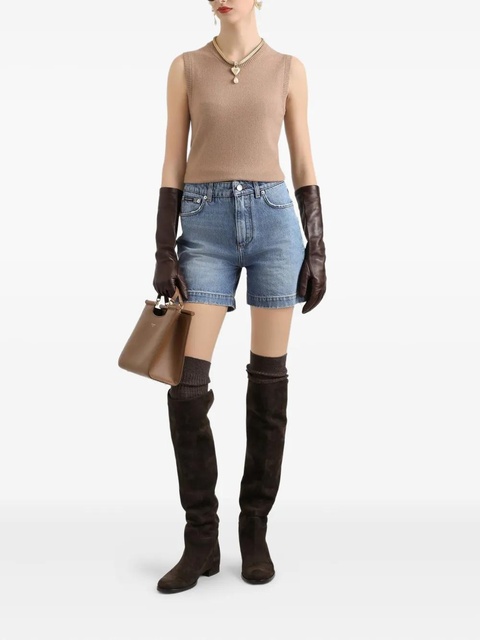 Dolce & Gabbana round-neck sleeveless top - Brown - zdjęcie produktu nr 2