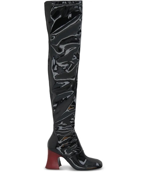 Chloé patent-finish over-the-knee boots - Black - zdjęcie produktu nr 1