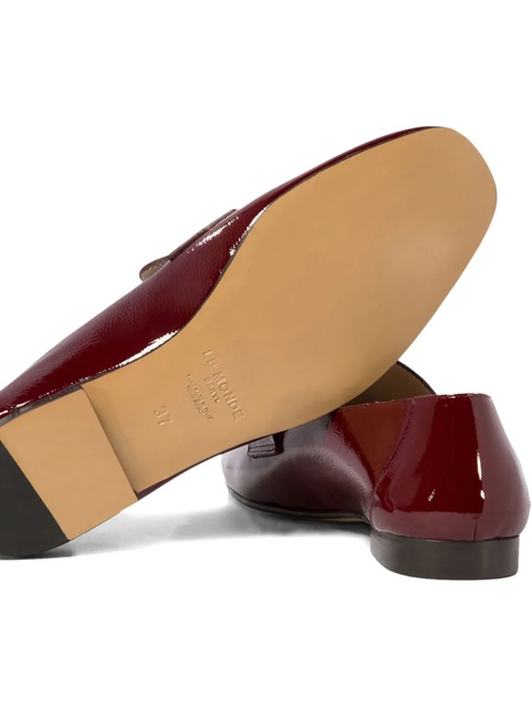 Le Monde Beryl patent-leather loafers - Red - zdjęcie produktu nr 2