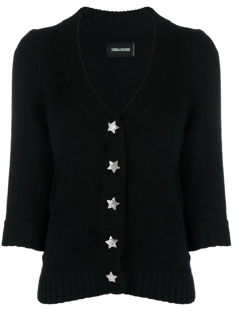 Zadig&Voltaire Betsy cashmere cardigan - Black - zdjęcie produktu nr 1