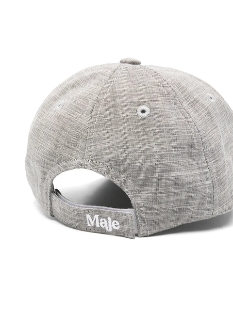 Maje printed cotton cap - Grey - zdjęcie produktu nr 1