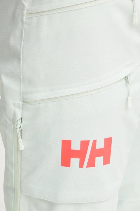 Helly Hansen spodnie narciarskie POWDERQUEEN kolor zielony 65925 - zdjęcie produktu nr 2